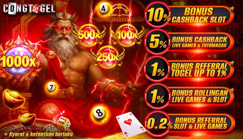 CONGTOGEL: Offical Permainan Slot Hiburan Terbaru Bonus New Member 100% Langsung Cuan 